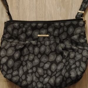 Travelon Gray Leopard Crossbody Bag
